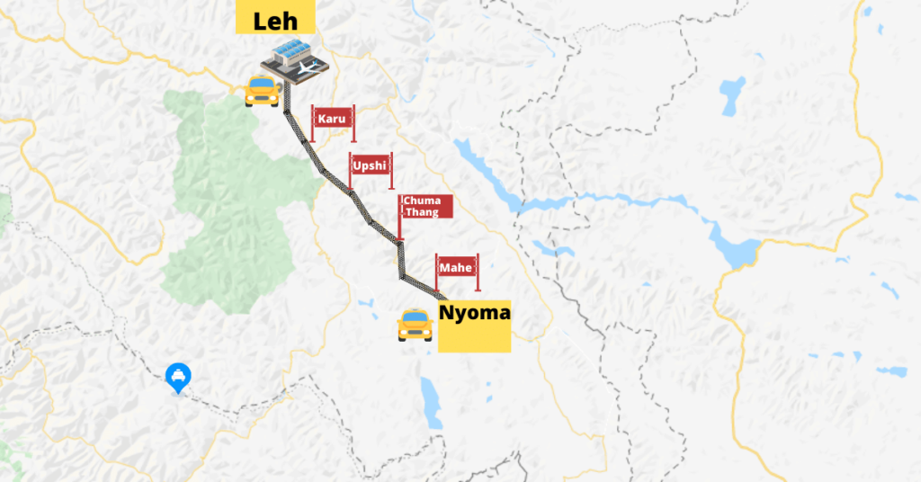 Nyoma Map