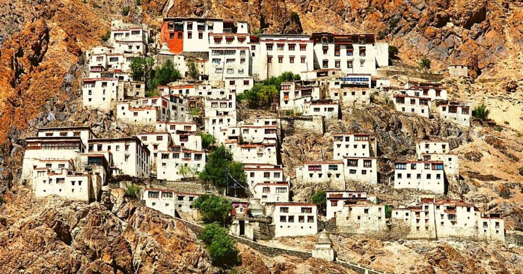 Karsha monastery in Zanskar valley